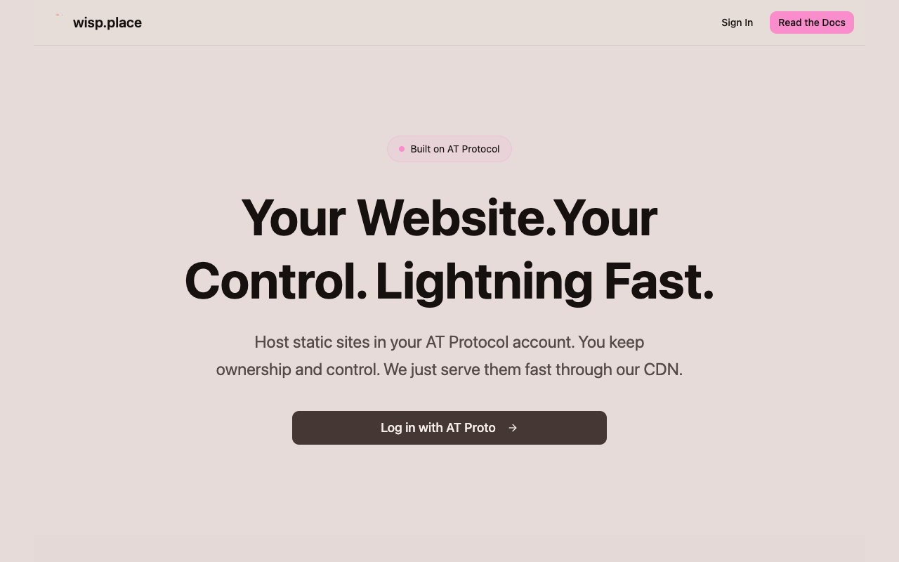 wisp.place screenshot