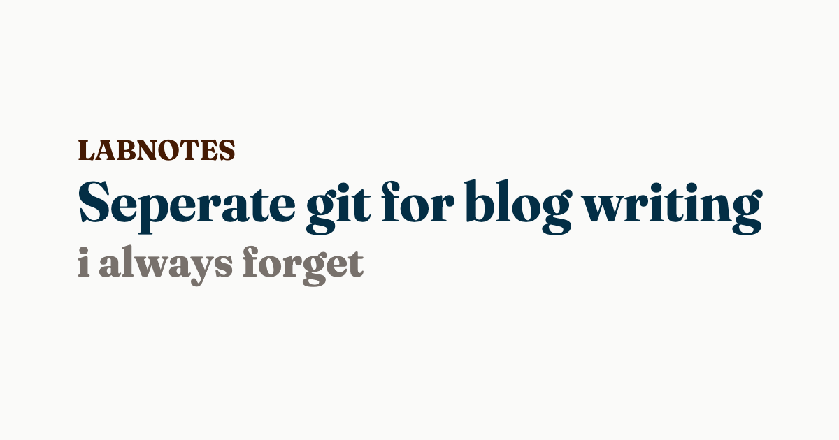 Seperate Git For Blog Writing Will Schenk Seperate git for blog writing will schenk